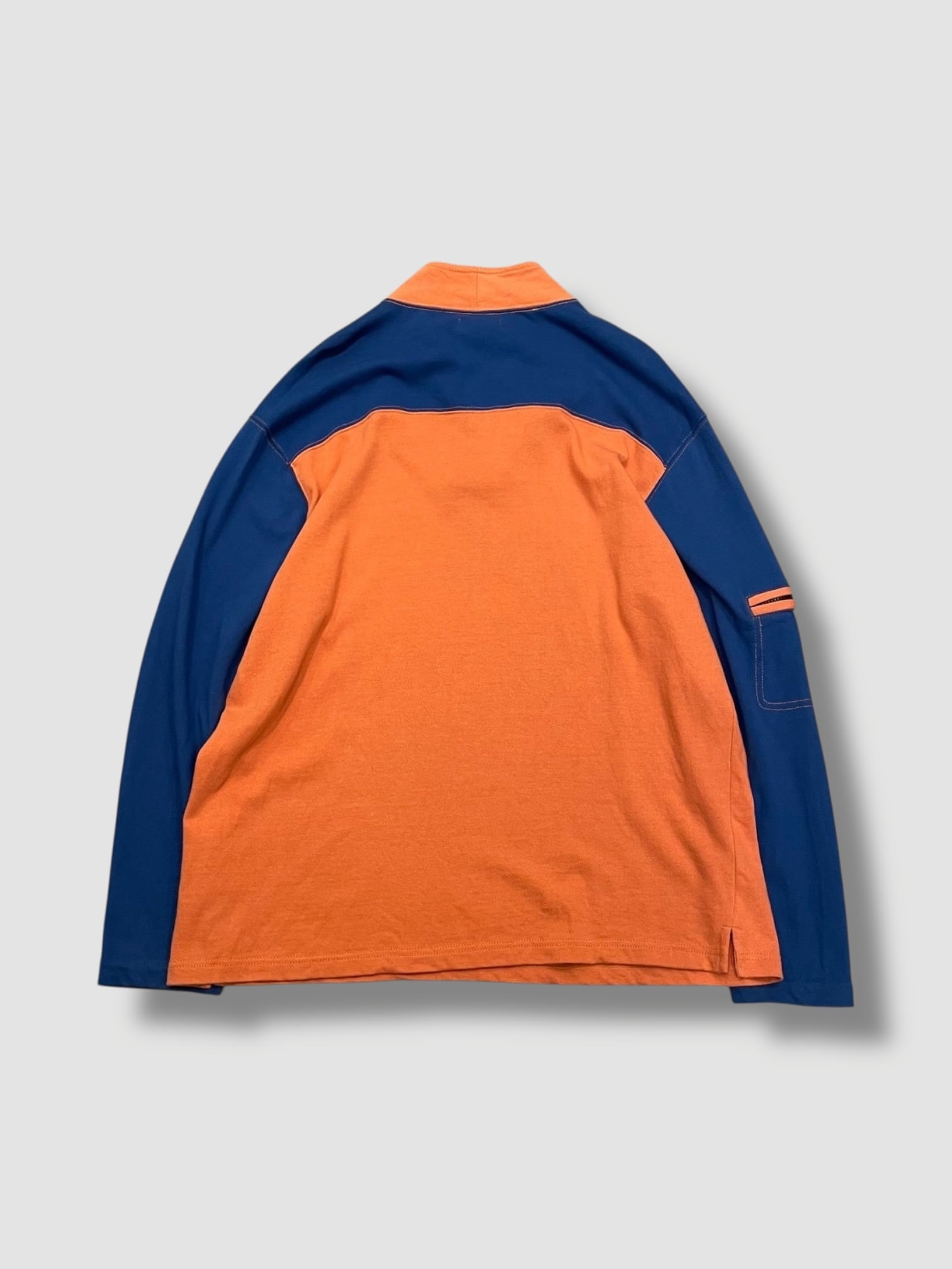 THE TERRITORY AHEAD” Bicolor Half Zip L/S Tee ORANGE | RENGA