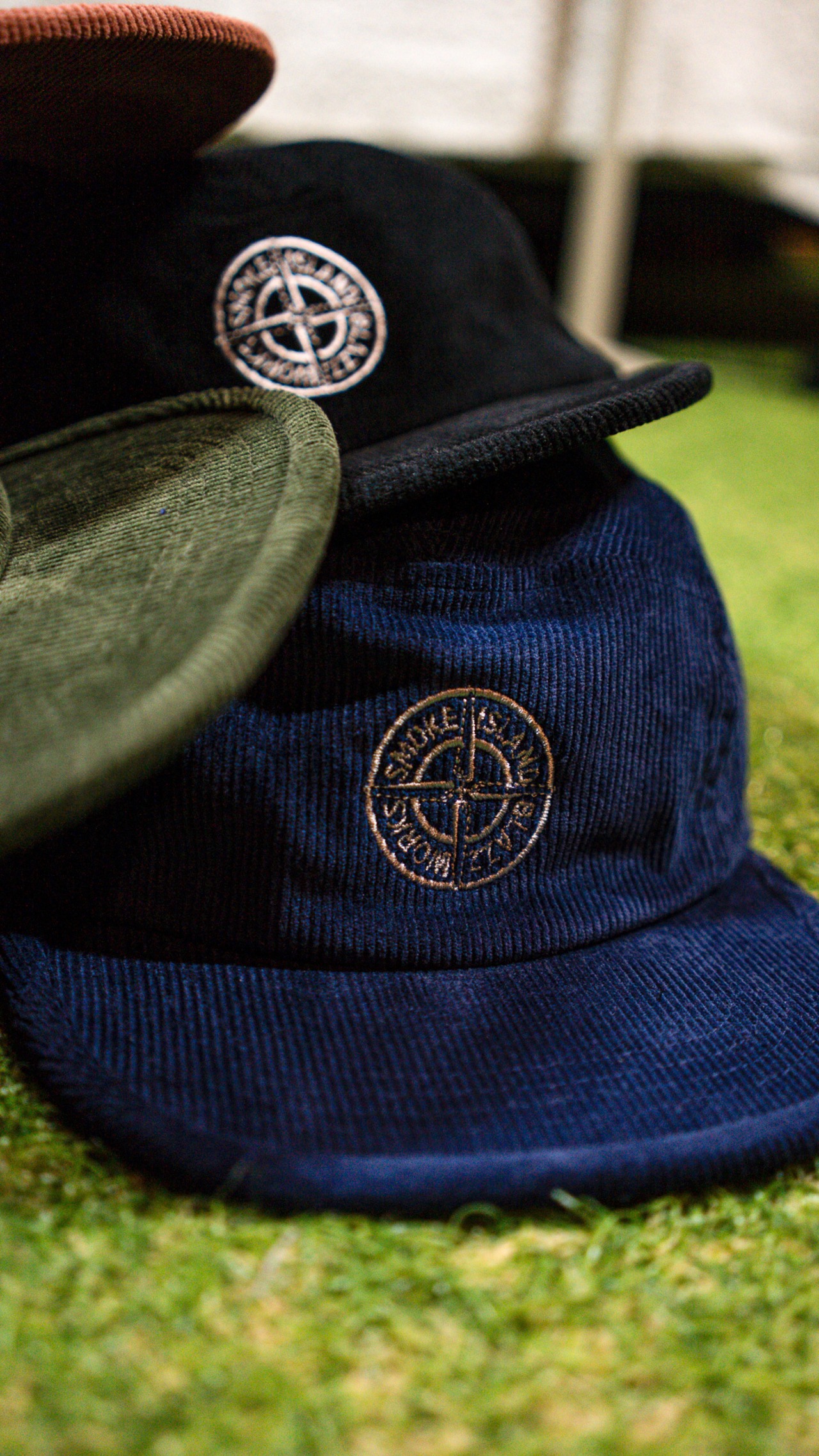 SMOKE ISLAND Corduroy Jet Cap [NAVY]