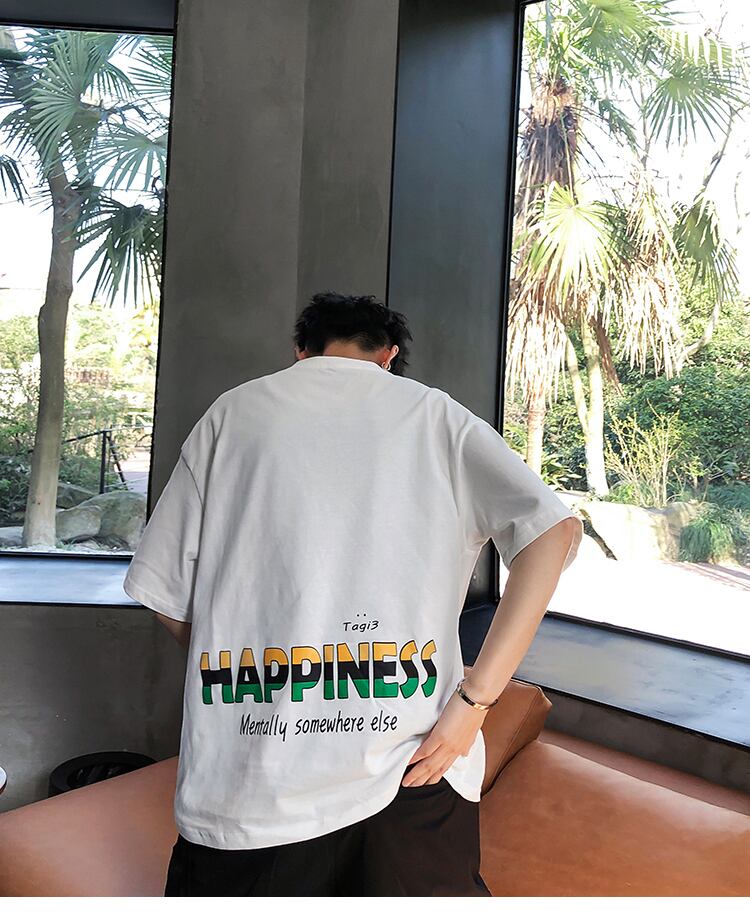 全2色 Tシャツ カットソー プリント カジュアル おしゃれ