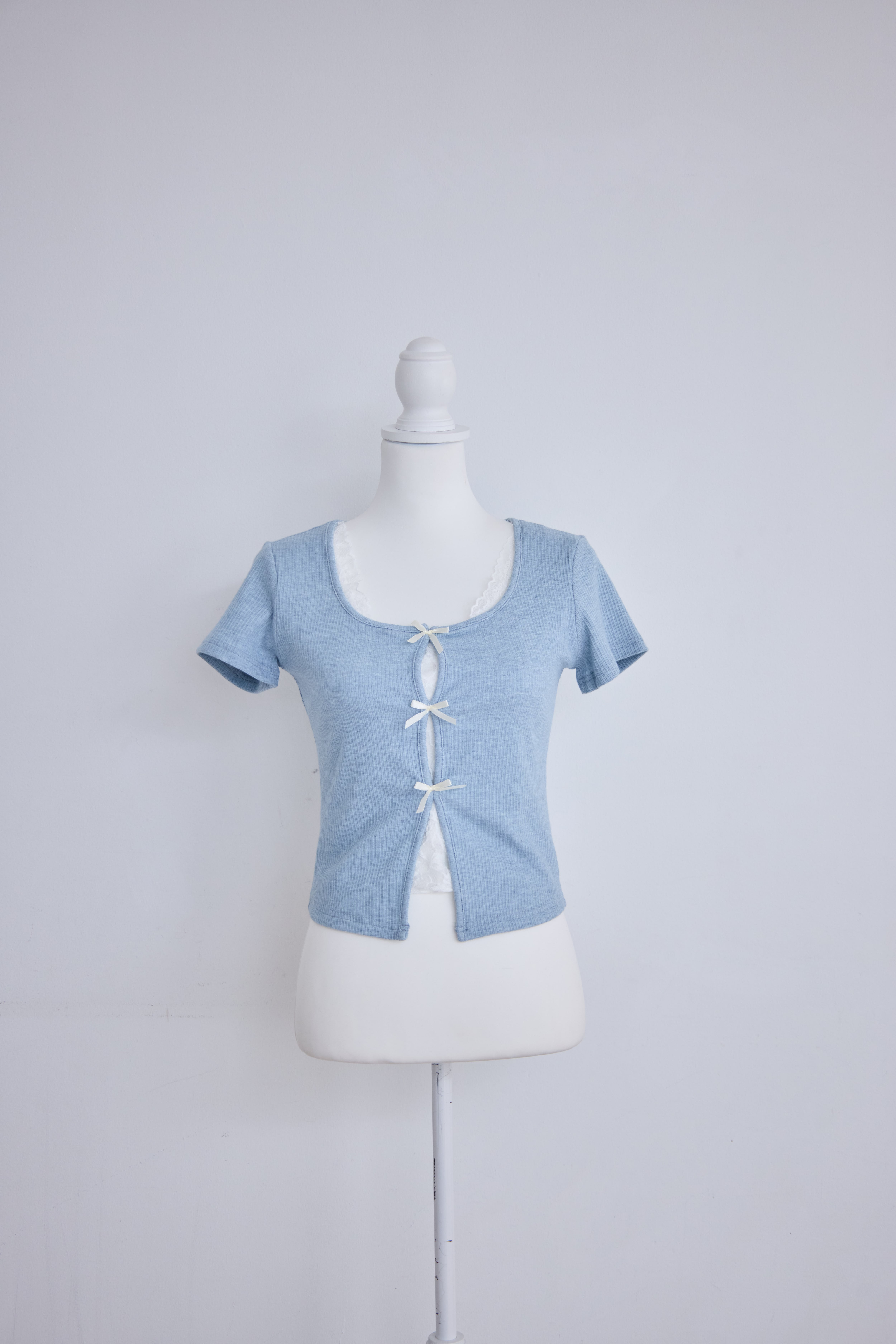 lace layered ribbon tops | Désir et Raison