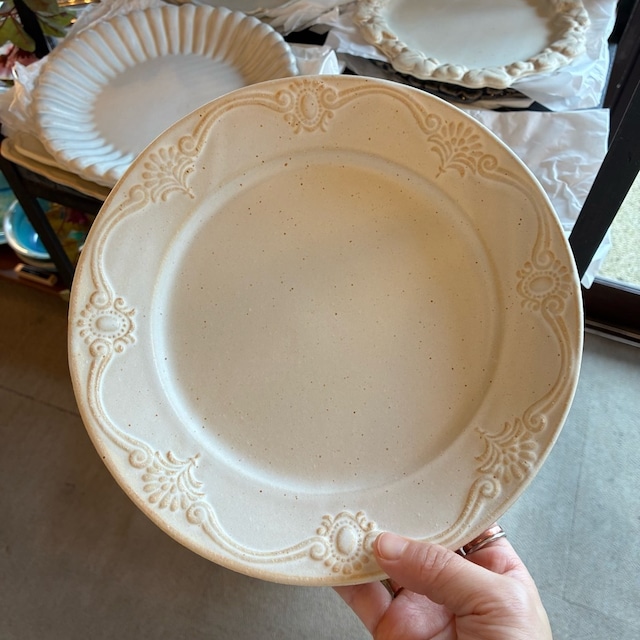 MASHIKO Antique plate Kinari 益子焼 アンティーク皿 キナリ 丸皿 プレート メインディッシュ 洋食 電子レンジOK 食洗機OK MASHIKO Antique plate Kinari 益子焼 アンティーク皿 キナリ 丸皿 プレート メインディッシュ 洋食 電子レンジOK 食洗機OK