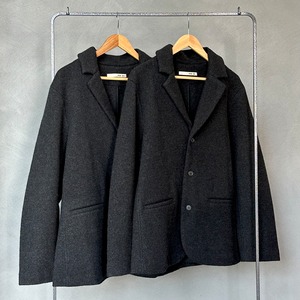 [men's] press wool jacket   プレスウールジャケット　 evam eva