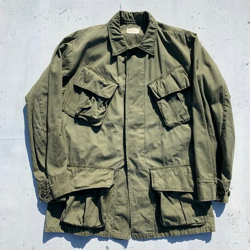 60's U.S.ARMY ジャングルファティーグジャケット 4th リップストップ