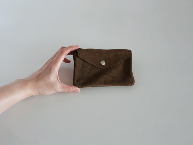 【sold out 】モロッコ　スエード　財布 (L)