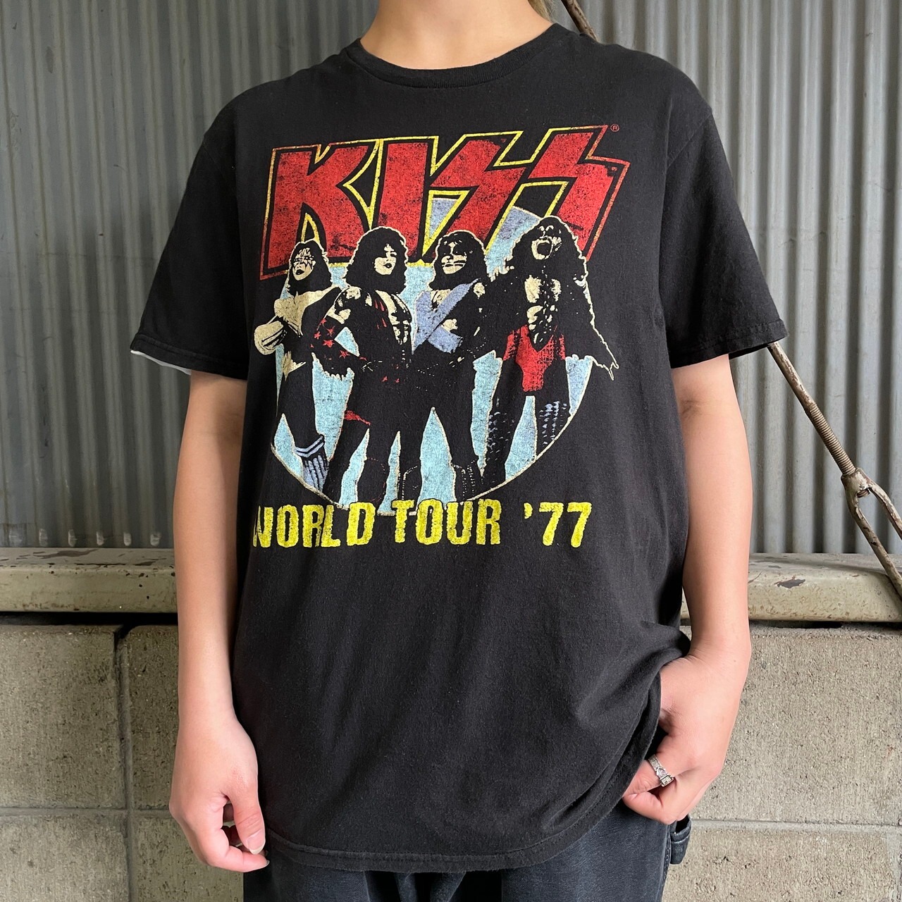 KISS キッス リプリント ツアーTシャツ バンドTシャツ メンズS相当 