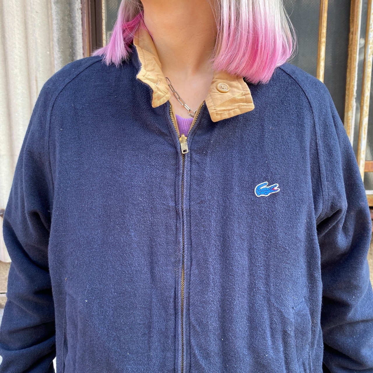 70~80年代 ラコステ LACOSTE リバーシブル スイングトップ メンズS 