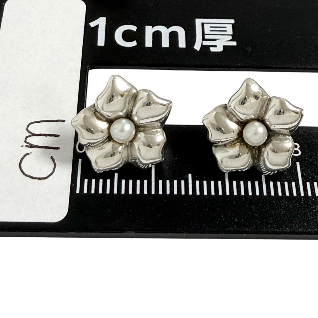 ティファニー　フラワー　パール　スタッド　ピアス　シルバー　925 ティファニー レディース フラワー ピアス ヴィンテージ シルバー925