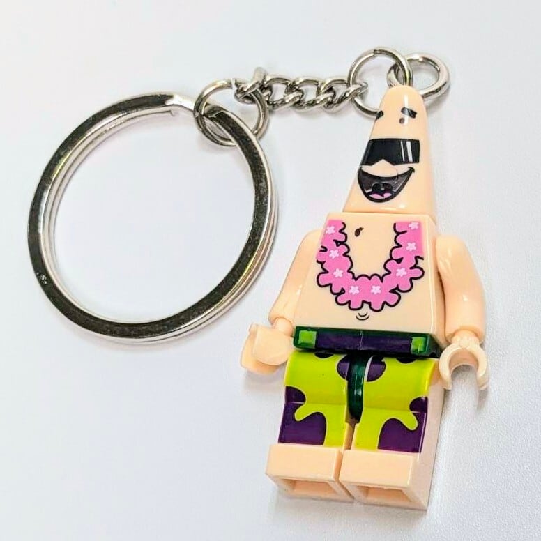 ☆【ブロックフィギュアキーホルダー】☆スポンジボブ / パトリック
