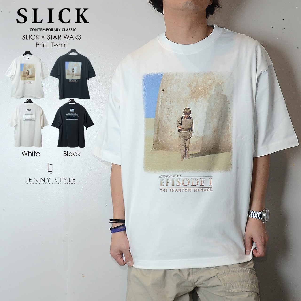 SLICK （ スリック ） スターウォーズ エピソード1 プリント 半袖 T