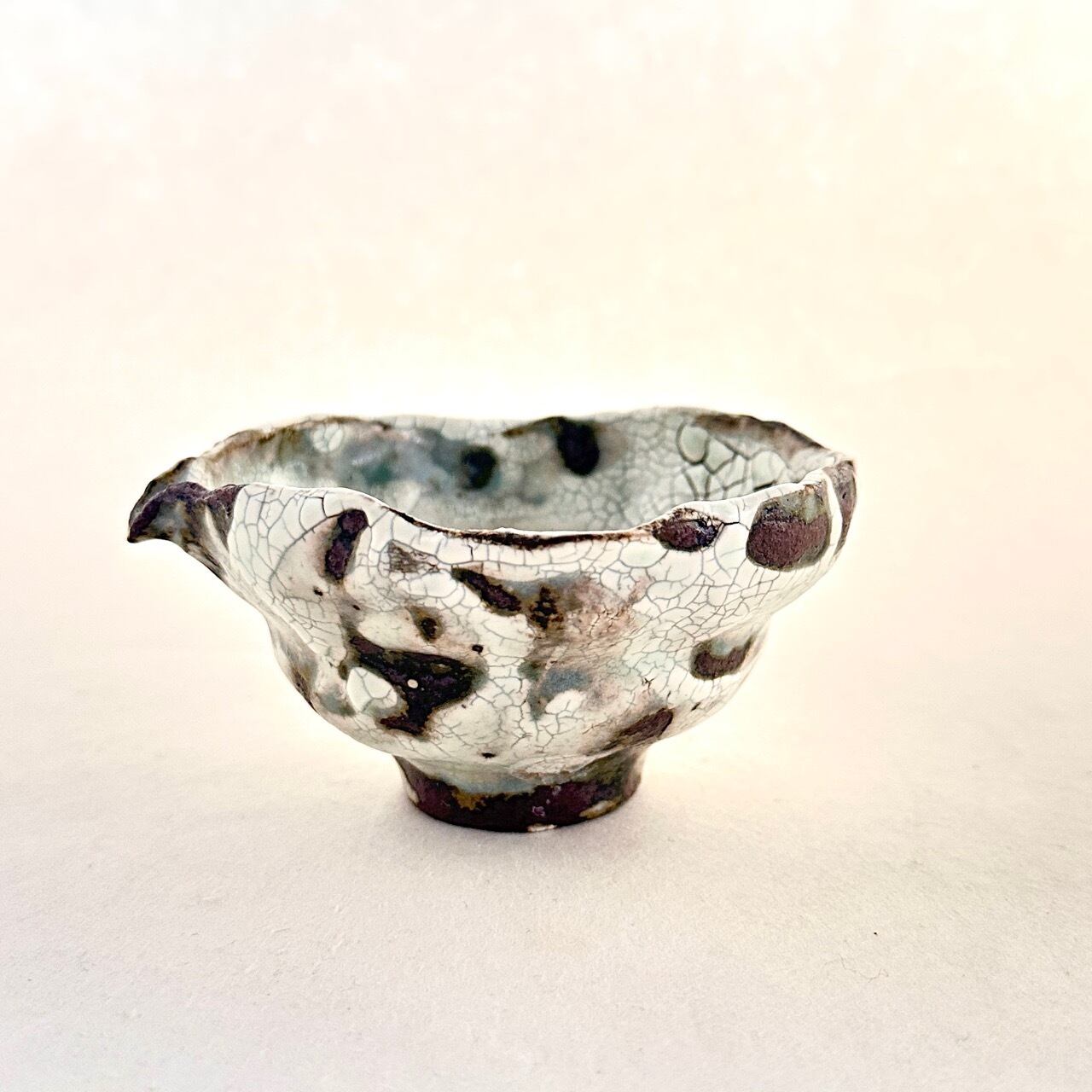 粉引渇水段付片口(小)【榛澤宏】