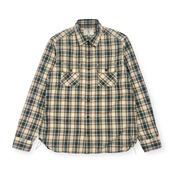 AIGLE エーグル チェック 長袖 ワークシャツ M/メンズ
