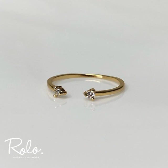 ダブルボールピンキーリング シルバー925