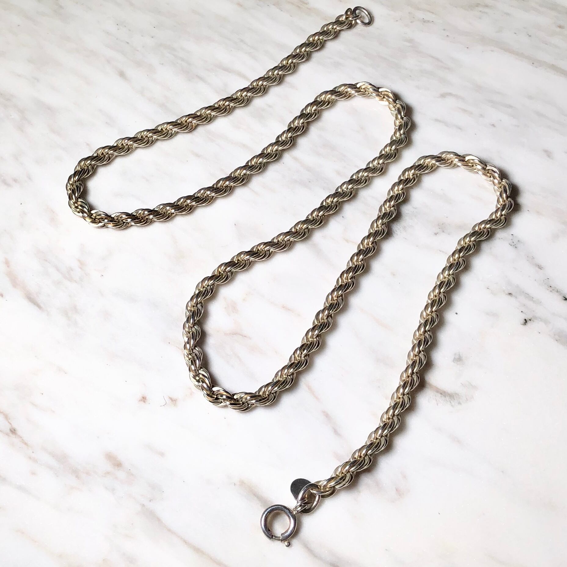 TIFFANY silver twist chain necklace | NOIR ONLINE