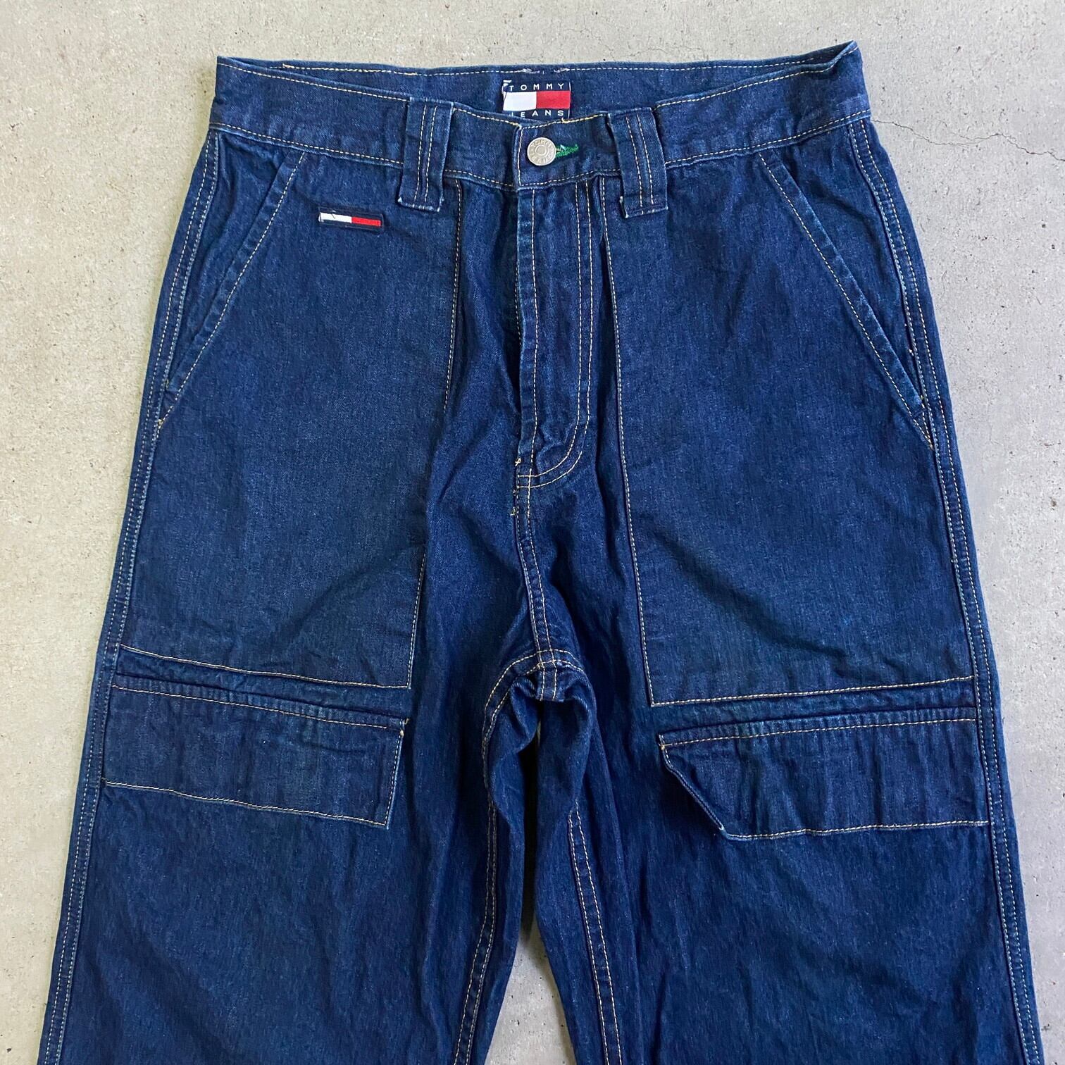 90年代 90s トミーヒルフィガー ワイド バギー デニム ペインター 