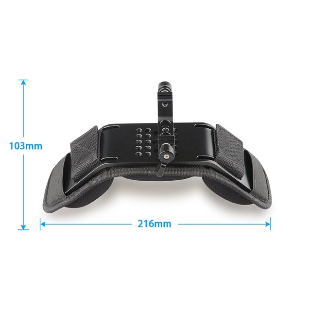 CAMVATE 汎用ショルダーマウント 肩パッド 15mmレールブロック付き 15mmロッドサポートシステムに対応 ビデオカメラ、カメラDV/DC固定 撮影安定化リグ