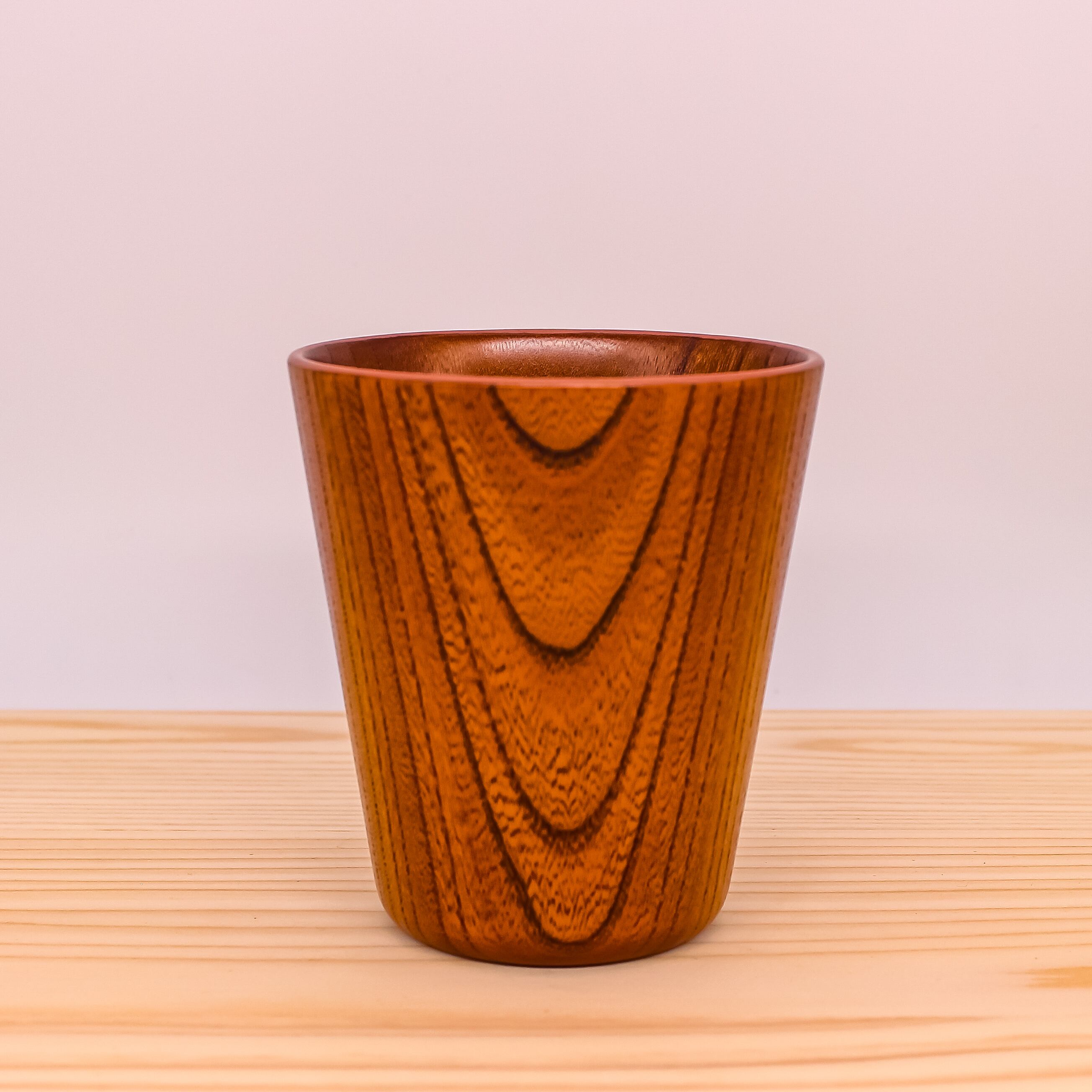 欅 カップ A（ピンク） | 宮崎漆器工房
