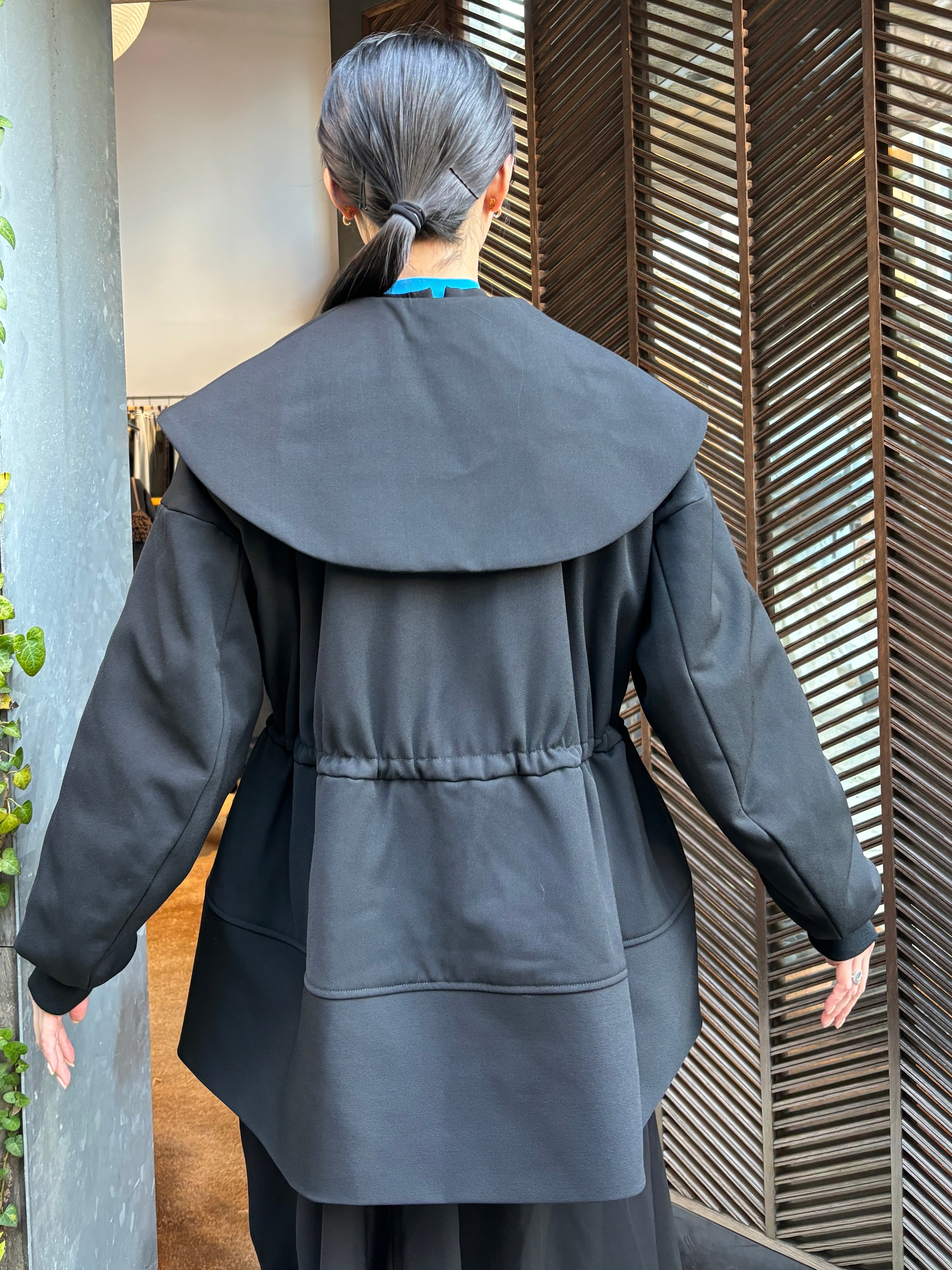 24AW】ENFOLD エンフォルド / BIG-COLLAR PEPLUM JACKET | TRENT 