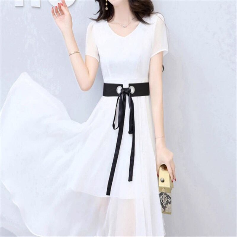 ドレス 二次会ドレス ロング ロング丈 袖あり 半袖 Vネック Aライン シフォン ハイウエスト メッシュ ミッドウエスト かわいい 大人可愛い きれいめ シンプル 大人 上品 おしゃれ お洒落 大人可愛い 大人女子 ラブリー キュート ガーリー 個性的 クール セクシー エレガント 華やか 上品 お姫様 お嬢様 清楚 無地 20代 30代 レディース デート 女子会 パーティー イベント 韓国 韓国系 オルチャン ファッション コーデ スタイル 美脚 脚長 夏 お呼ばれ