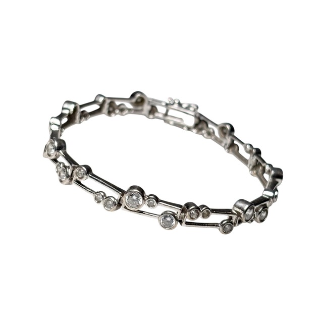 vintage silver modern design bracelet
