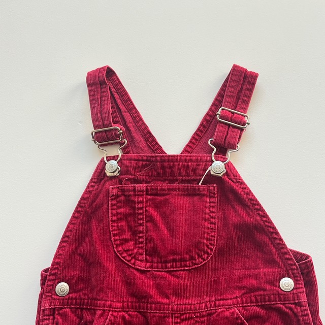 【2y】 vintage Old GAP overall 　/　Red　corduroy　B2-9