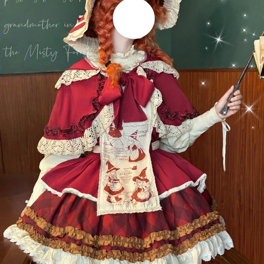 クラシカルロリータ｜ワンピースセット 赤ずきん風デザイン イベント