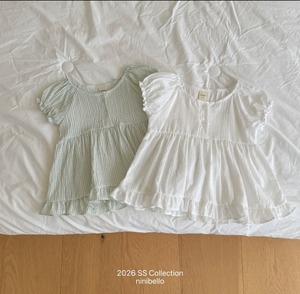 予約：Marine Frill Blouse〔ninibello〕