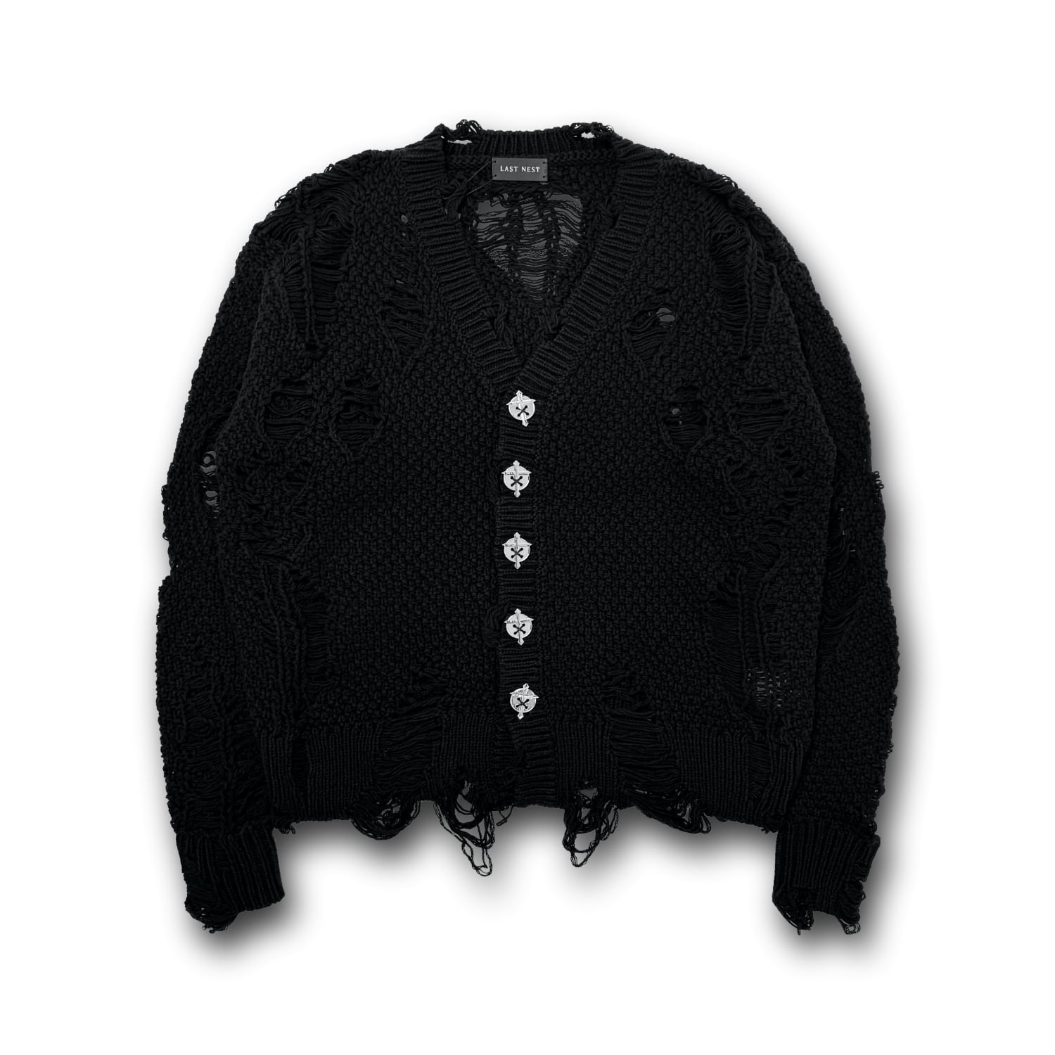 LAST NEST / Damaged Cardigan | HOLICK