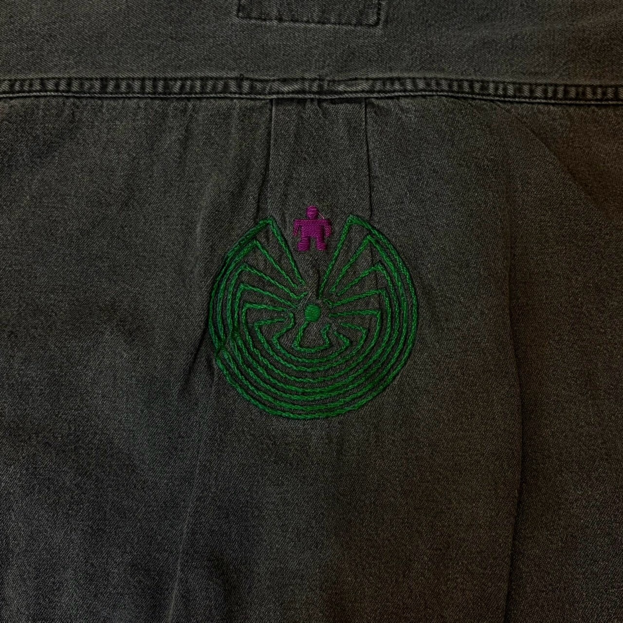 ナスングワム【Nasngwam】Indian motif Denim Shirt　Mサイズ - 6