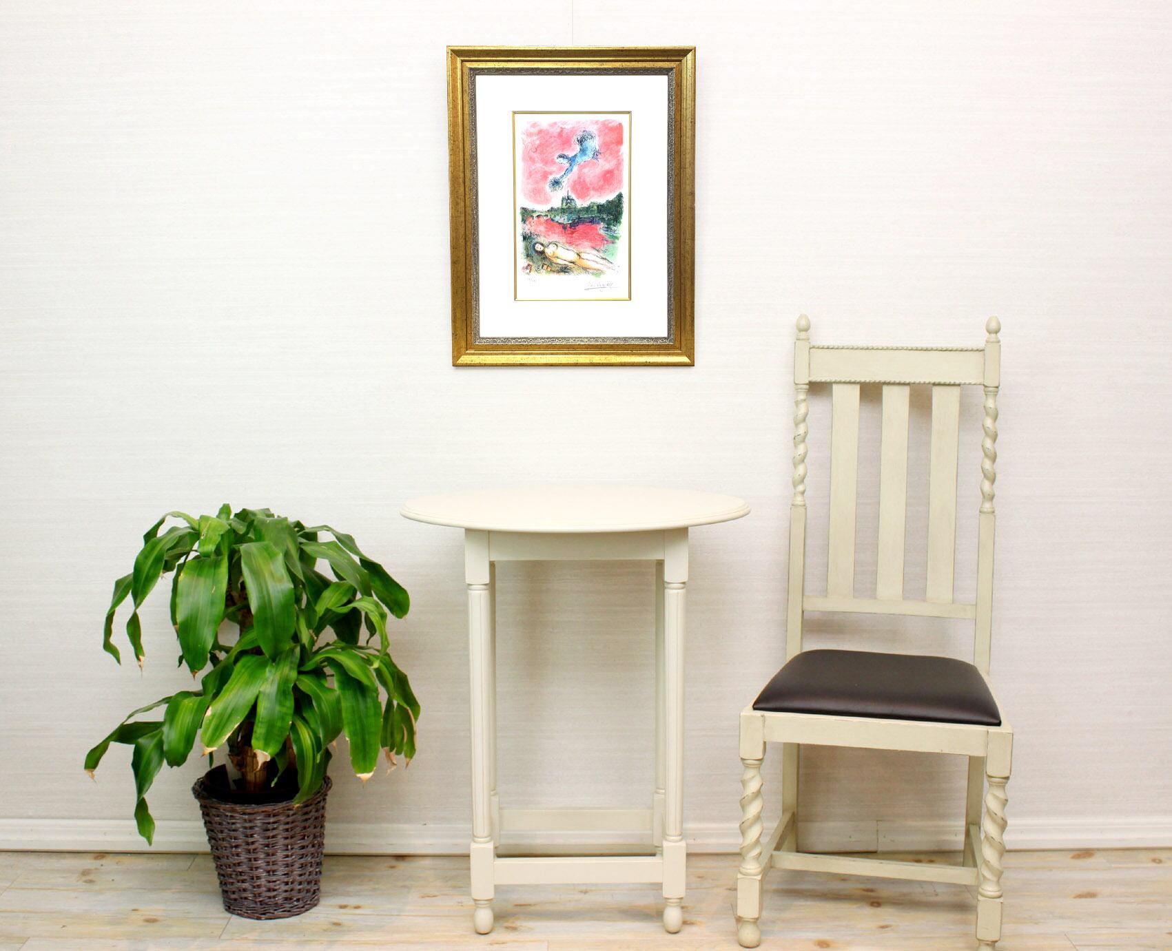 シャガール、『十字架降架』、希少な画集より、新品高級額・額装付 シャガール、『十字架降架』、希少な画集より、新品高級額・額装