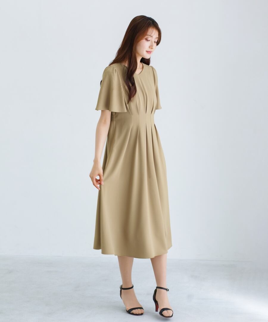 ラクして整うカセット服 】 さらさらオックス・タックワンピース