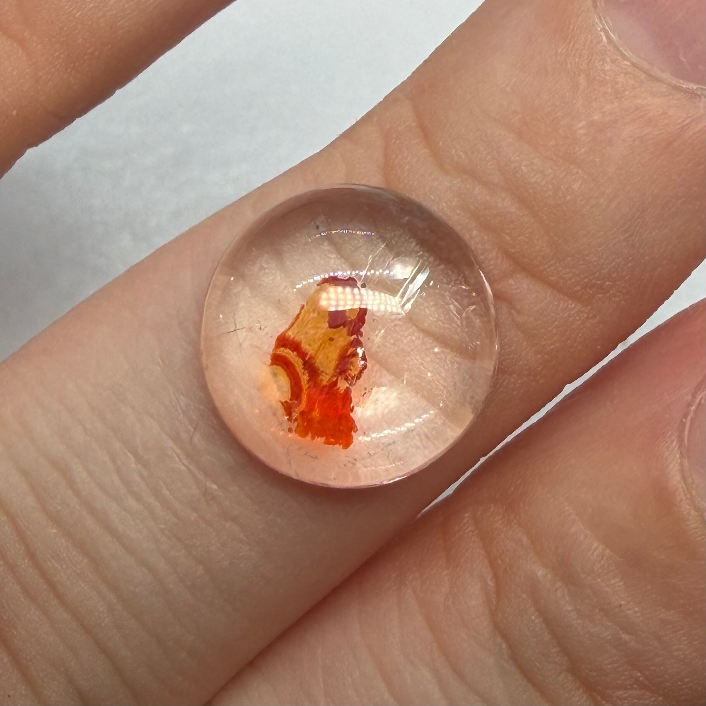 炎灯るオーロラクオーツ