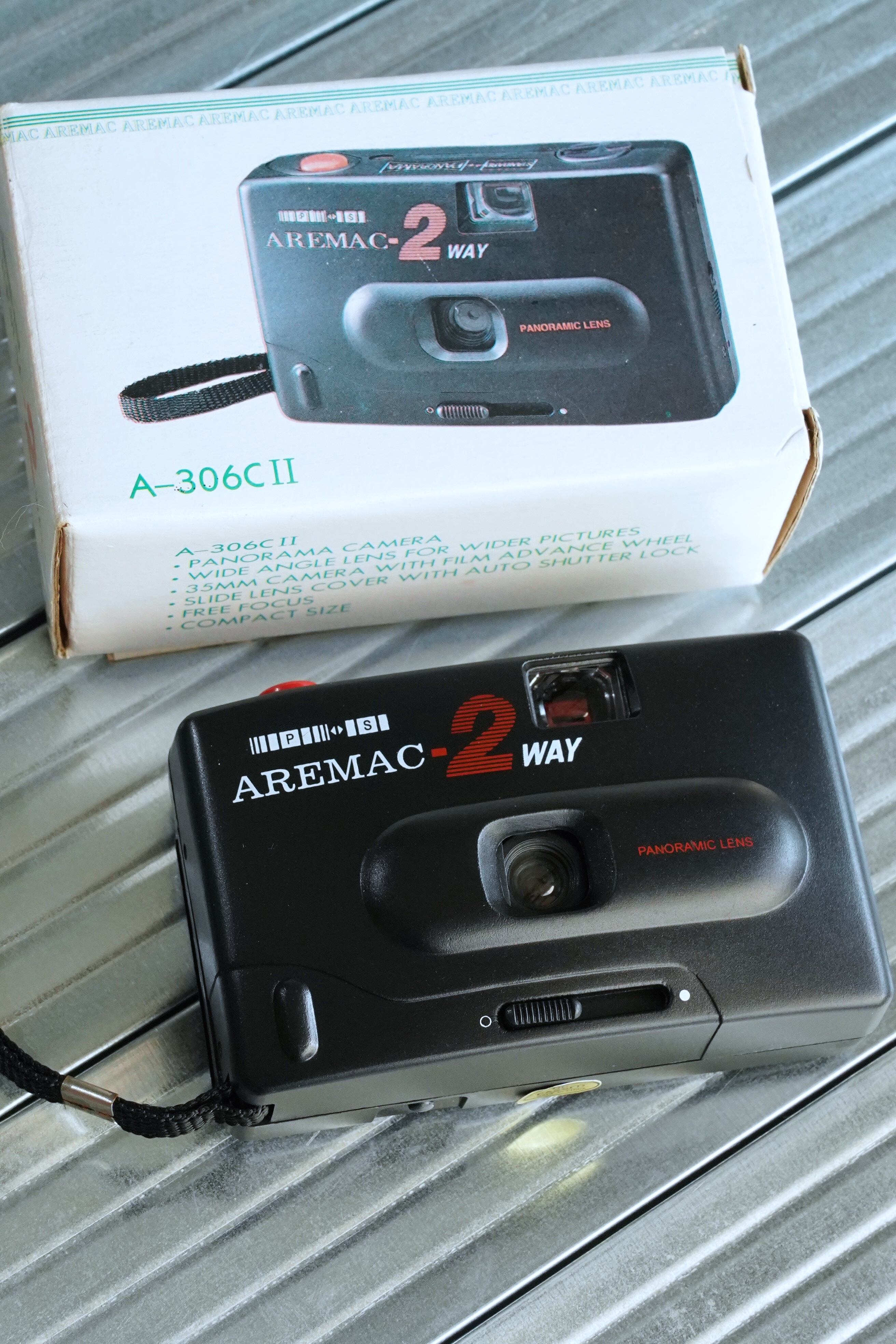 90s.パノラマ フィルムカメラ AREMAC(アレマック) 2WAY A-306CII 35mm 「パノックス」ツーウェイ