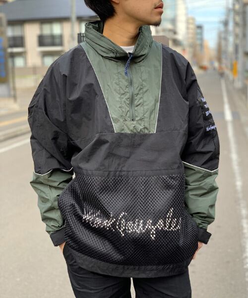 MARK GONZALES (マークゴンザレス) プルオーバーナイロンジャケット ブラック 2G5-0929