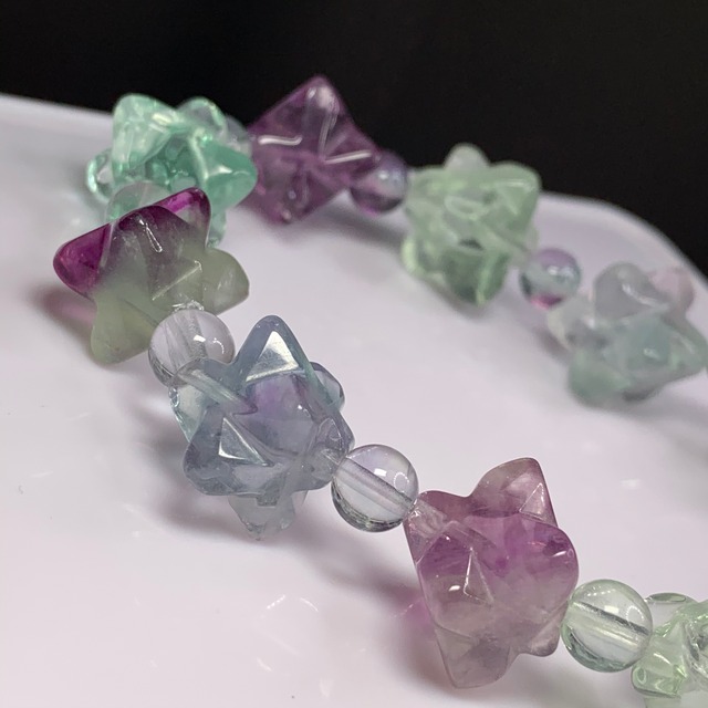 こんぺいとうフローライトブレスレット