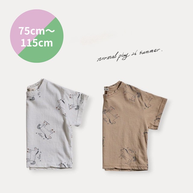 【almond入荷!即納】NORMALPLAY pony tee  #17824