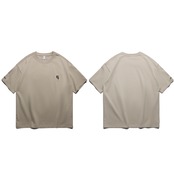 ワンポイントラウンドネックTシャツ A4333