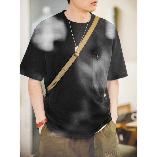 Patchwork Pocket T-Shirt【G1035】