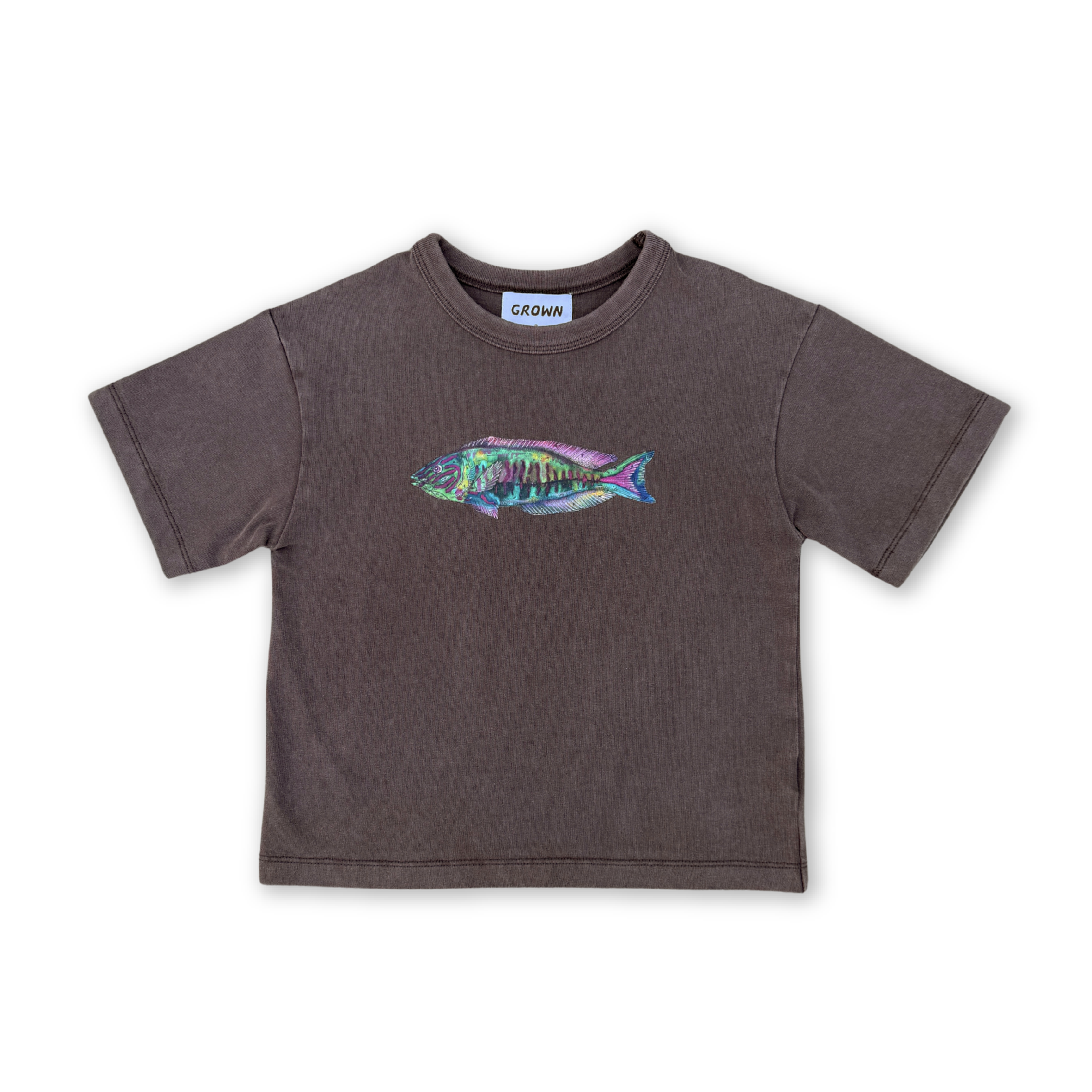 【GROWN】Parrot Fish Tee - Dune