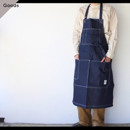 Au Vrai Chic Britain　Artisan Workshop Apron　（Indigo）