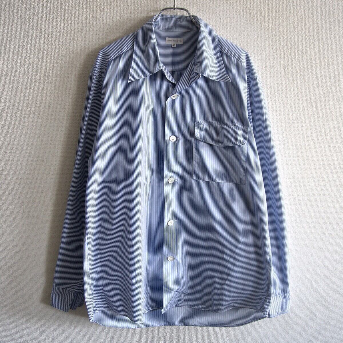 美品】DRIES VAN NOTEN【90s-00s COTTON OPEN COLLAR SHIRT】48