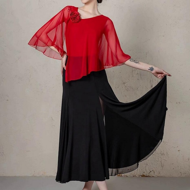 ペタル・ヴェール シフォントップス (レオタードタイプ) ds0728