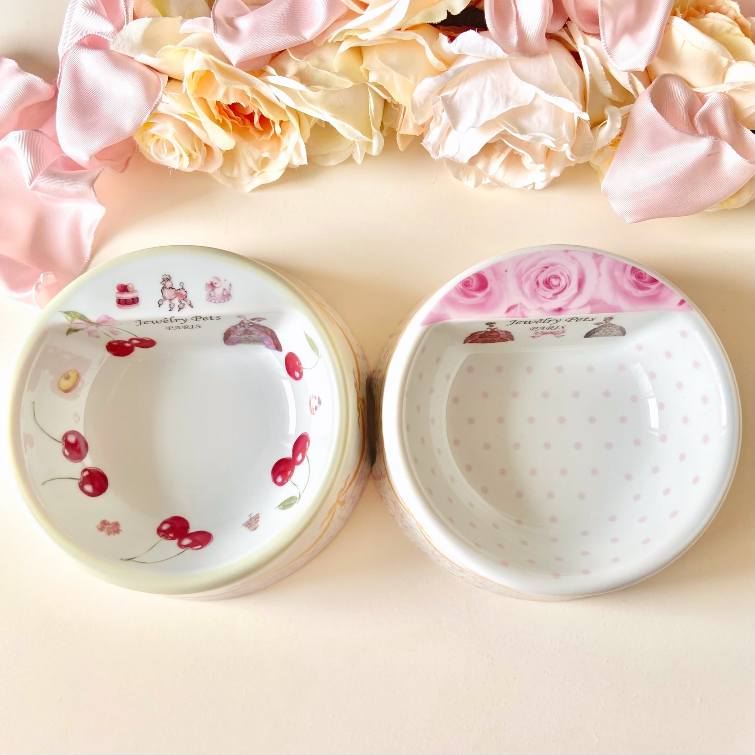 2種】お姫様なワンちゃん用 フードボウル(ツィード) | マリー