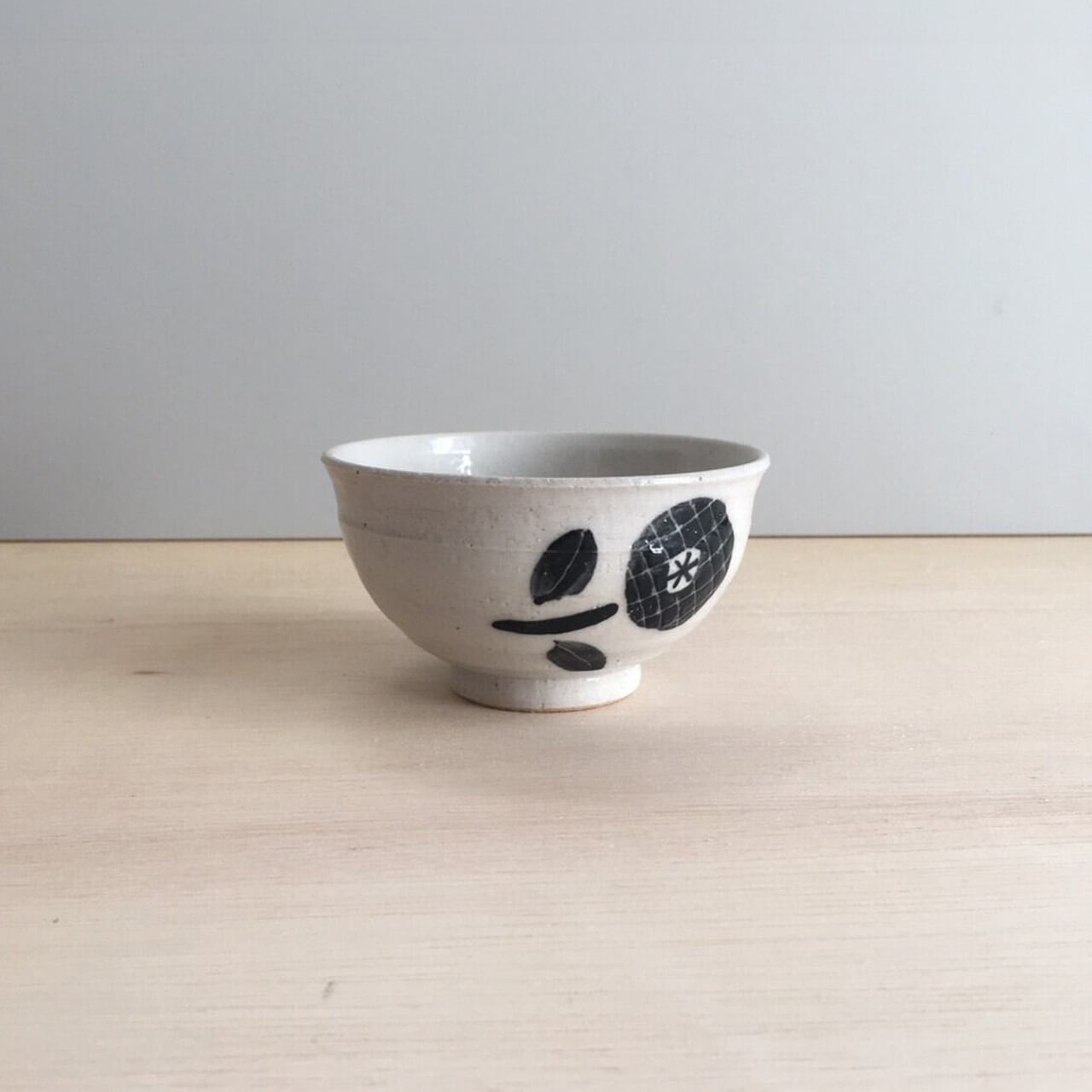 A1929 モノトーン花飯碗A | KANESAN1893