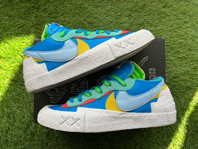 NIKE × sacai × KAWS BLAZER LOW NEPTUNE BLUE DM7901-400 27.5cm 10805