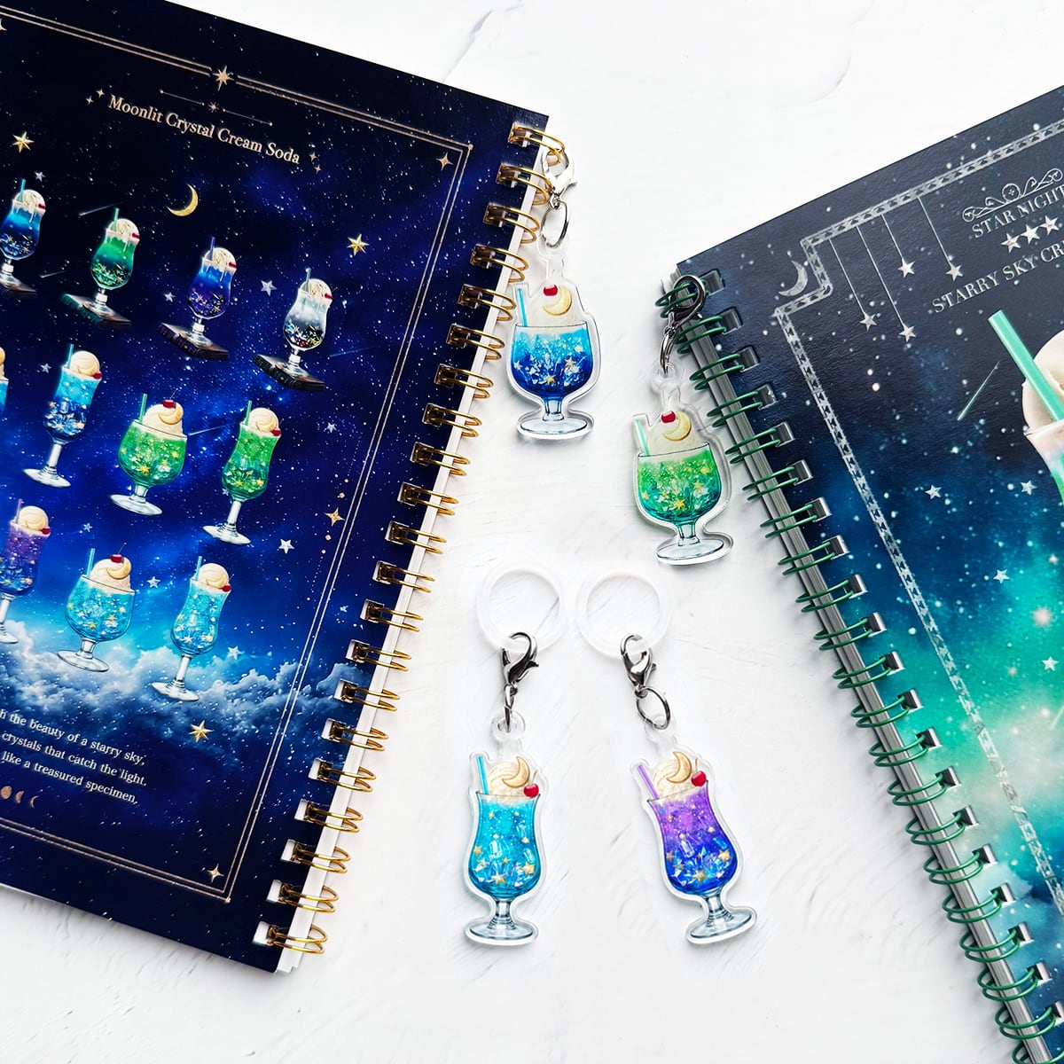 アンブレラマーカー・チャーム】星空と鉱物のクリームソーダ | LALA