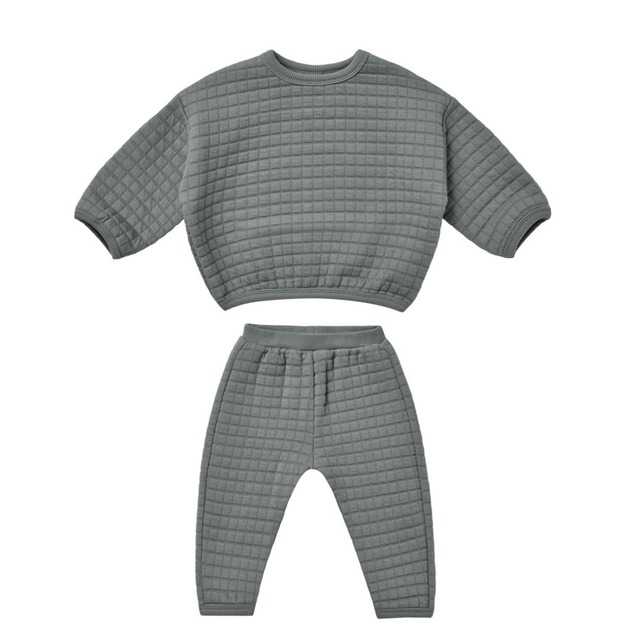 【Quincy Mae】quilted sweater +pant SET ✣ dusk