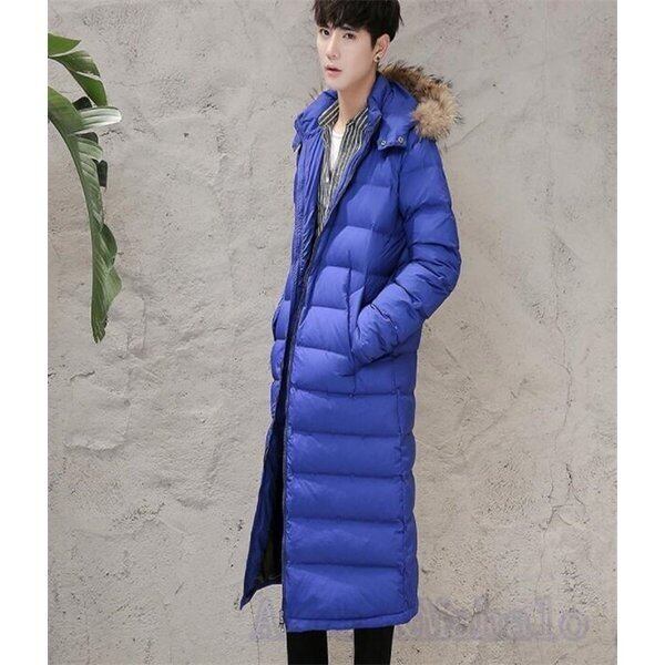 ダウンジャケットメンズ ダウンコートフード付き ファー付き