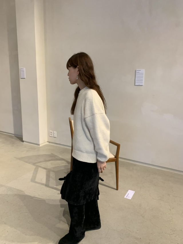 (予約) LIFFEY / Velour layered pants 1color