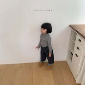 【取寄】THE GOGUMA ふんわりボーダータートルネックTシャツ｜冬服｜韓国子供服