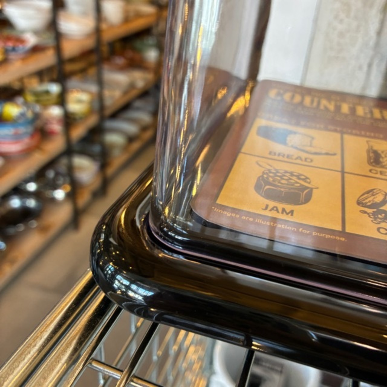 DULTON COUNTERTOP BAKERY CASE Indonesia / ダルトン カウンタートップ ベーカリーケース インドネシア キッチン雑貨 ダイニング 食料保管 ブレッドケース ディスプレイ パンケース おしゃれ シンプル ギフト プレゼント